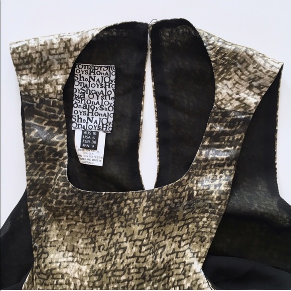 SOLD NWOT Shona Joy We Used To Hide Digital Snake Maxi - Picture 2 of 4